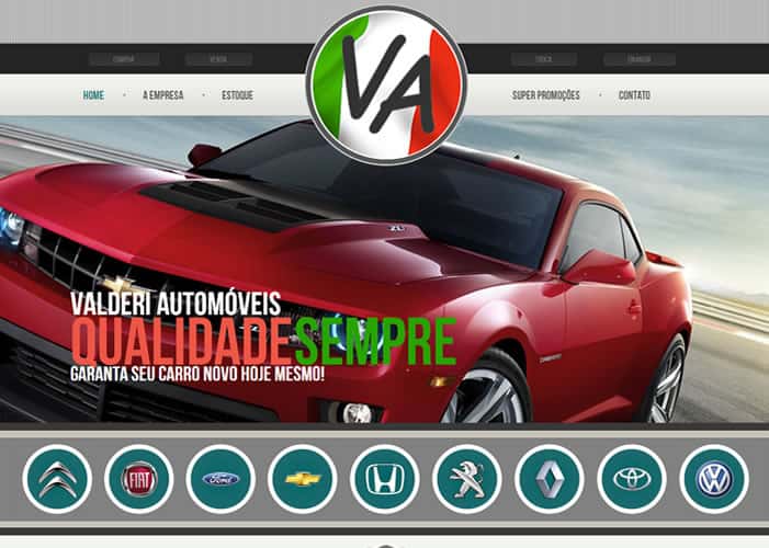 An image of the V.A. Automóveis project.