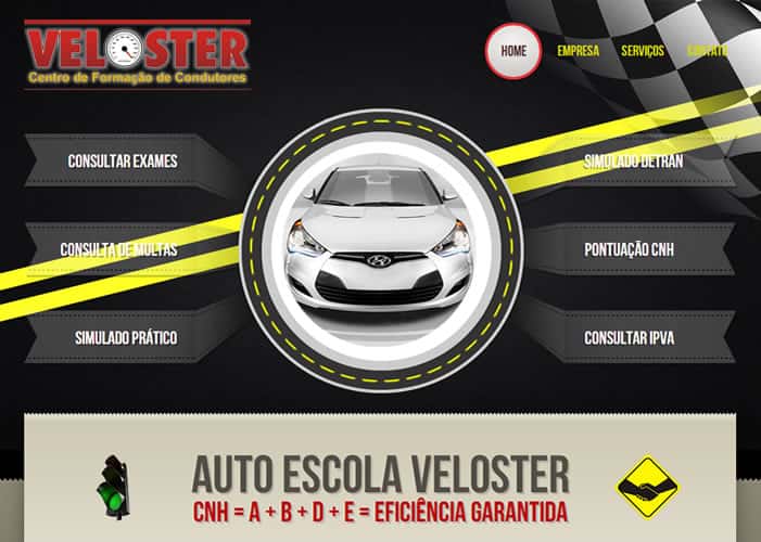 An image of the Veloster Auto Escola project.